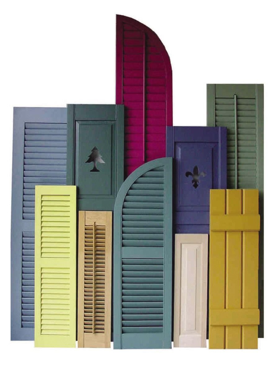 different color shutters